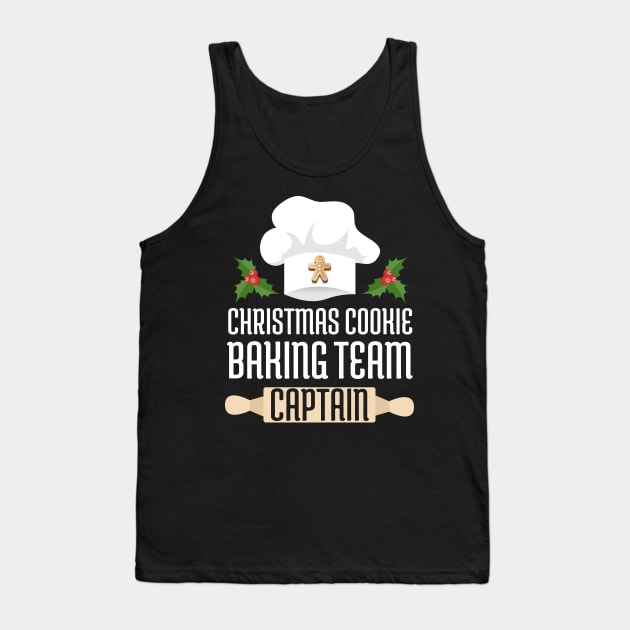 Christmas Cookie Baking Team Captain Shirt Tank Top by JustPick